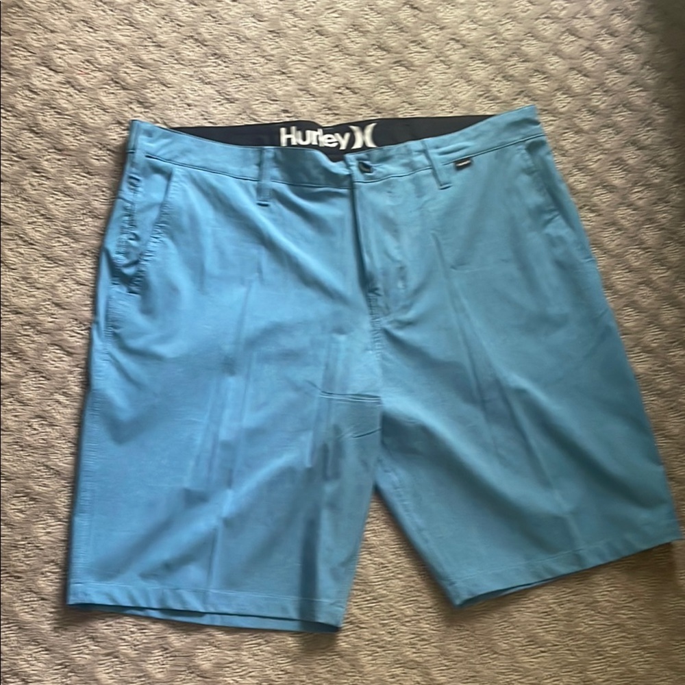 Hurley Men's Aqua Hybrid Shorts